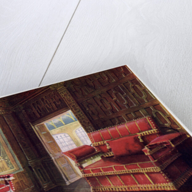 Upholstered chair and couch with adjustable ends by Edwin Foley