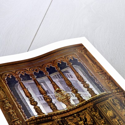 Henry II carved coffer or bahut and oak screen of the same French Period by Edwin Foley