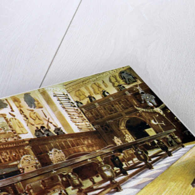 Shovelboard table in the hall of Littlecote by Edwin Foley