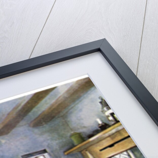 The Putnam Cupboard of English oak and cedar, and carved settle of American oak by Edwin Foley