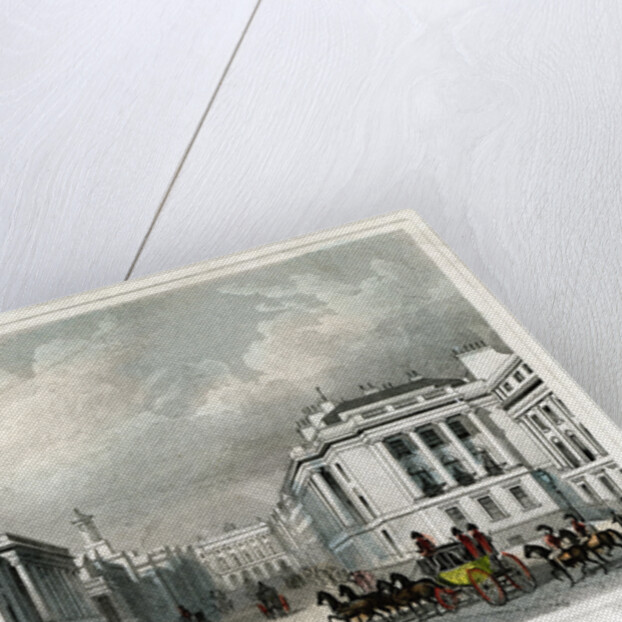 Waterloo Place and part of Regent Street, Westminster, London by William Tombleson