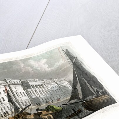 The new Custom House, from Billingsgate, City of London by William Tombleson