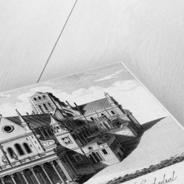 'The West View of St Paul's Cathedral Before the Fire of London' by Anonymous