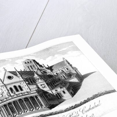 'The West View of St Paul's Cathedral Before the Fire of London' by Anonymous