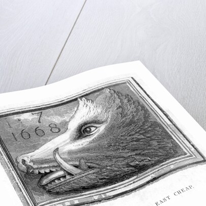 Inn sign from the Boar's Head Tavern, Eastcheap, London by J Tingle