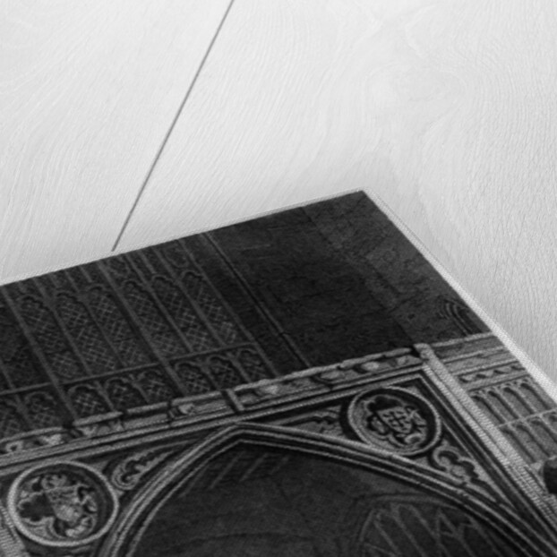 East entrance to Westminster Hall, London by Wallis