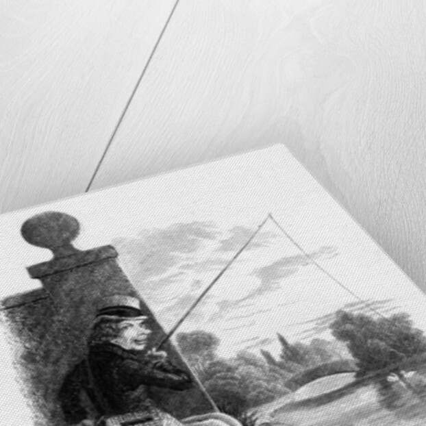 A man fishing illegally by Anonymous