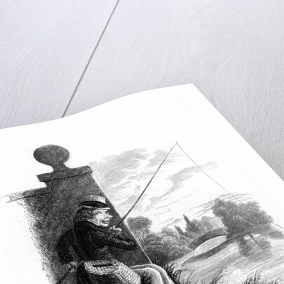 A man fishing illegally by Anonymous