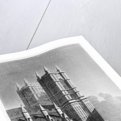 Western towers, Westminster Abbey, London by Matthews