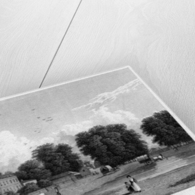 View on Hampstead Heath, London by E Finden
