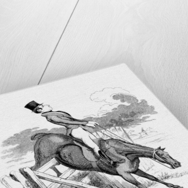 Equestrian cartoon by Anonymous