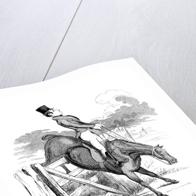 Equestrian cartoon by Anonymous