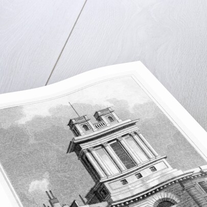Church of St Mary Woolnoth, Lombard Street, City of London by R Acon