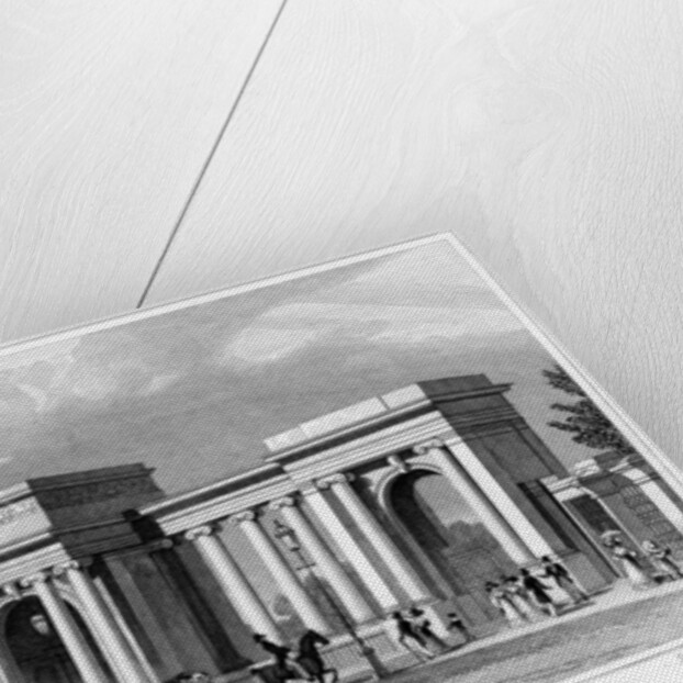 Grand entrance to Hyde Park, Piccadilly, Westminster, London by W Wallis