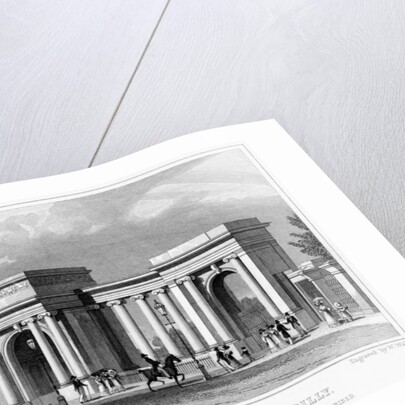 Grand entrance to Hyde Park, Piccadilly, Westminster, London by W Wallis