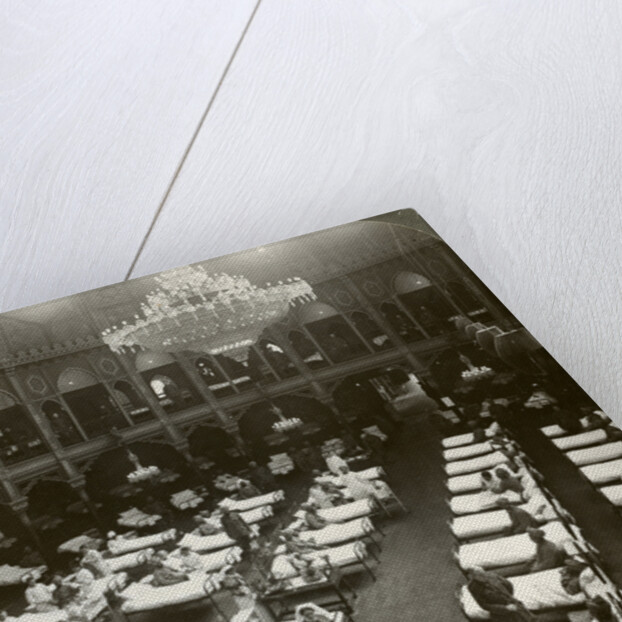 Interior of the commodious hospital at Brighton, Sussex, World War I by Realistic Travels Publishers