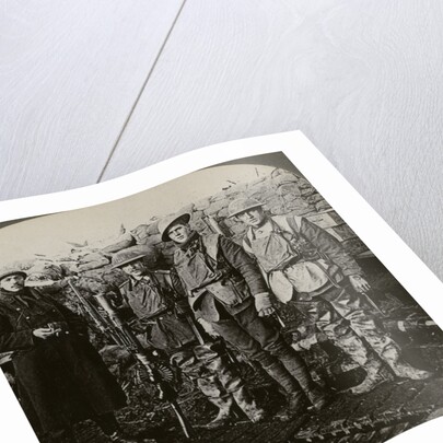 Lewis machine gunners, Hollebeke, Belgium, World War I by Realistic Travels Publishers