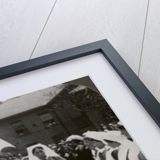 Her Majesty walking through the guard of honour of nurses of RN Hospital, Hull by Realistic Travels Publishers