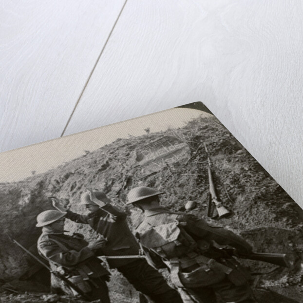 Interrogating a German prisoner to obtain information, World War I by Realistic Travels Publishers