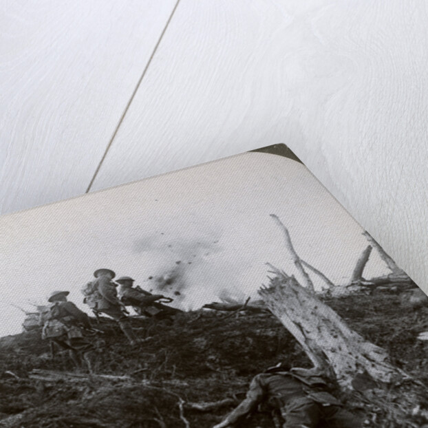 Advance across 'No Man's Land' to assault the German lines, World War I by Realistic Travels Publishers