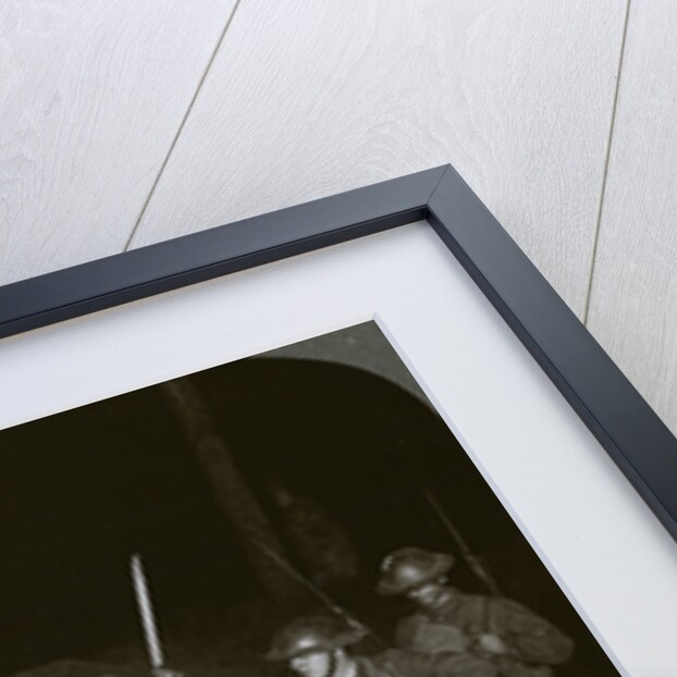 Troops on a night raid leave by a sap for the enemy lines by Realistic Travels Publishers