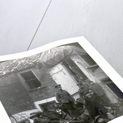 Destruction wrought by German Zeppelin bombs, World War I by Realistic Travels Publishers