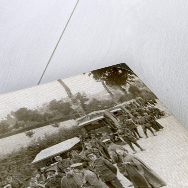 Ammunition convoy parked in a Flanders lane awaiting orders, World War I by Realistic Travels Publishers
