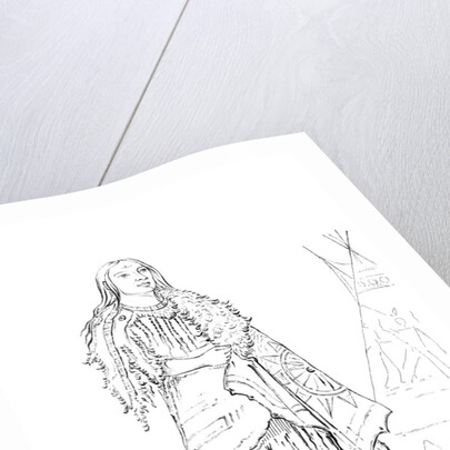 Portrait of 'Woman Who Strikes Many', Native American woman by Myers and Co