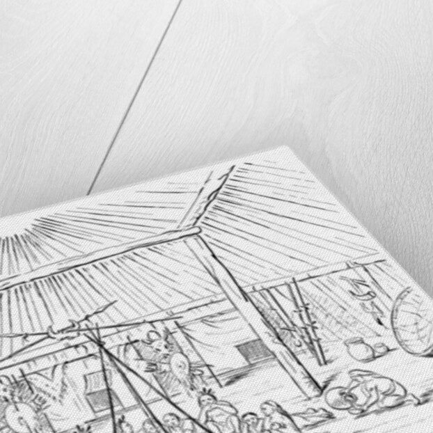 Interior of a Teepee by Myers and Co