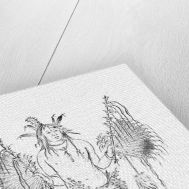 Portrait of a Native American man by Myers and Co