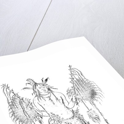 Portrait of a Native American man by Myers and Co