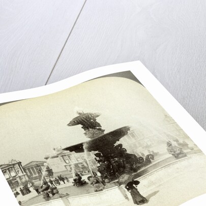 Fountain, Place de la Concorde, Paris, France by Underwood & Underwood