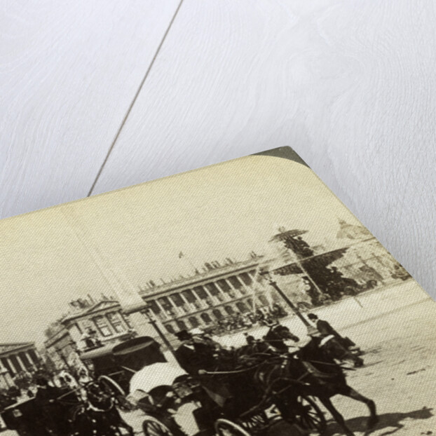 The obelisk and fountain, Place de la Concorde, Paris, France by Underwood & Underwood