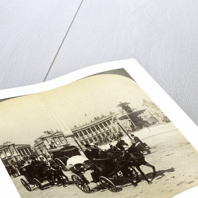 The obelisk and fountain, Place de la Concorde, Paris, France by Underwood & Underwood