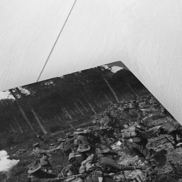 Captured trenches strengthened to withstand counter-attack, World War I by Realistic Travels Publishers