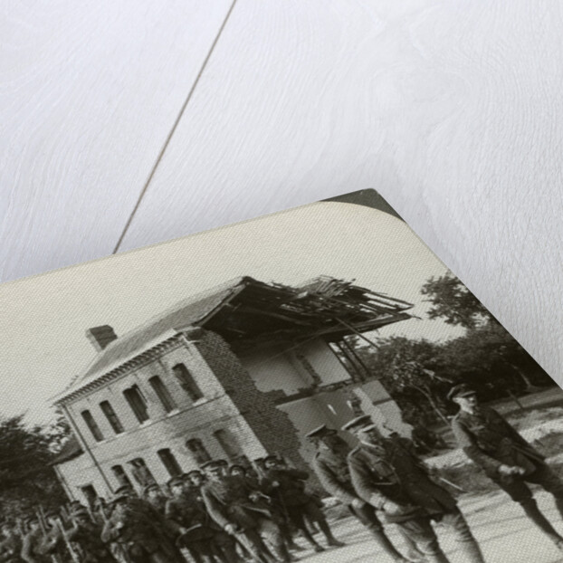 London Territorials on the march, La Bassee Road, northern France, World War I by Realistic Travels Publishers