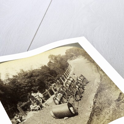 Women working on the Darjeeling Highway, India by Underwood & Underwood