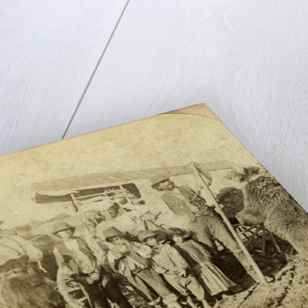 Gypsies and dancing bears on the road by Underwood & Underwood