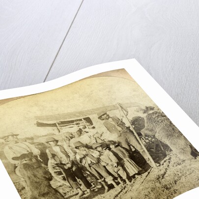 Gypsies and dancing bears on the road by Underwood & Underwood