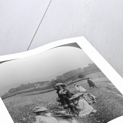 Children in a meadow, Keswick, Cumbria by Excelsior Stereoscopic Tours