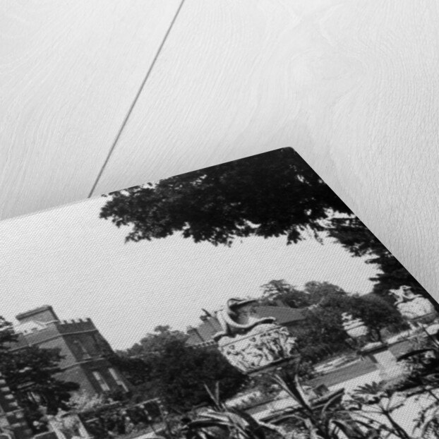 Garden and part of the east front, Hampton Court Palace, Richmond upon Thames, London by The Fine Art Photographers Co