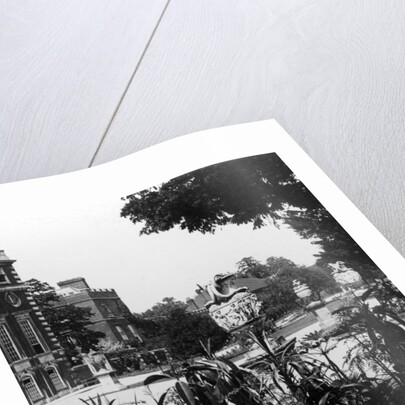 Garden and part of the east front, Hampton Court Palace, Richmond upon Thames, London by The Fine Art Photographers Co