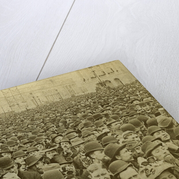 Crowd at the opening of the Columbian Exhibition, Chicago, Illinois, USA by BW Kilburn