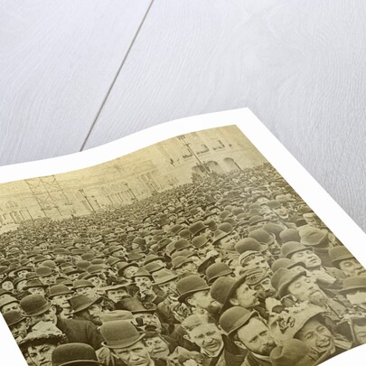 Crowd at the opening of the Columbian Exhibition, Chicago, Illinois, USA by BW Kilburn