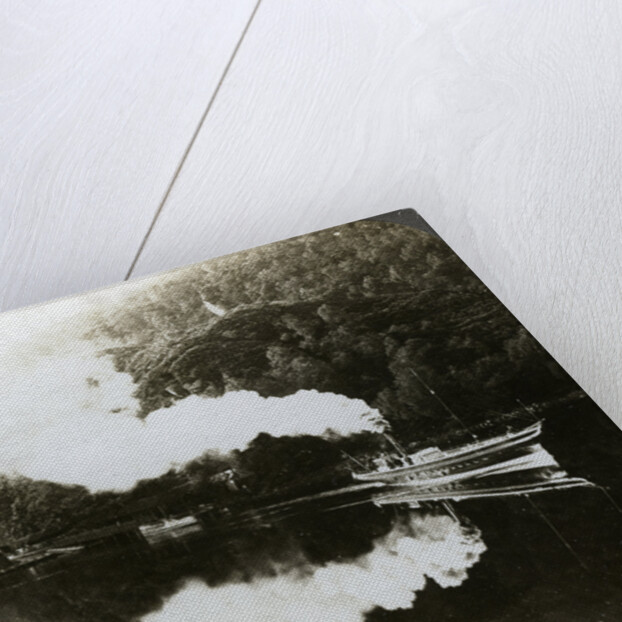 Steam yacht on Loch Katrine, Scotland by Underwood & Underwood