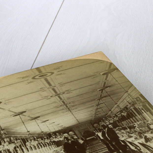 Dining room, Grand Union Hotel, Saratoga, New York, USA by BW Kilburn