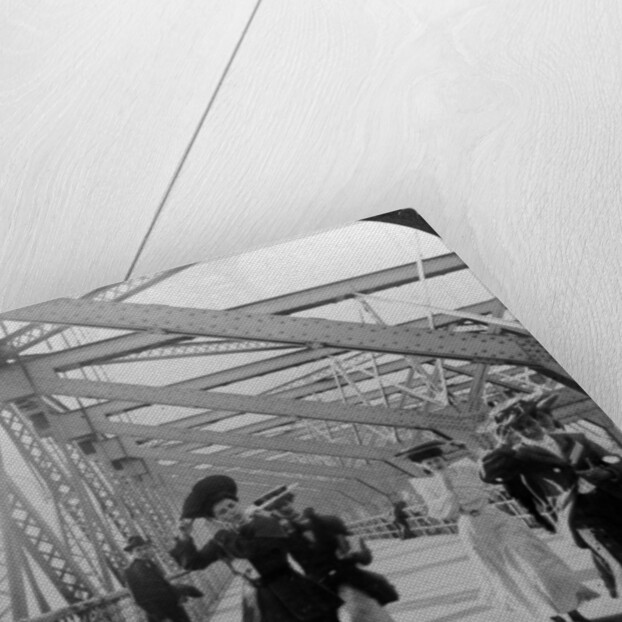 The promenade, Williamsburg Bridge, New York, USA by Excelsior Stereoscopic Tours