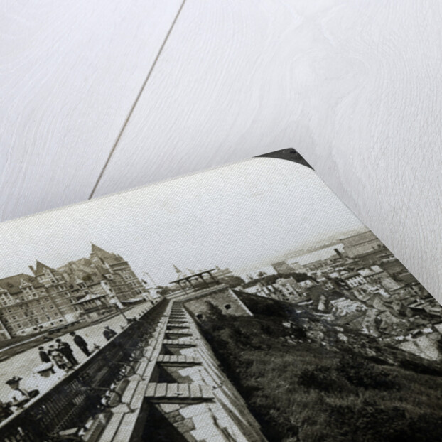 Hotel Chateau Frontenac and Dufferin Terrace, Quebec, Canada by Underwood & Underwood