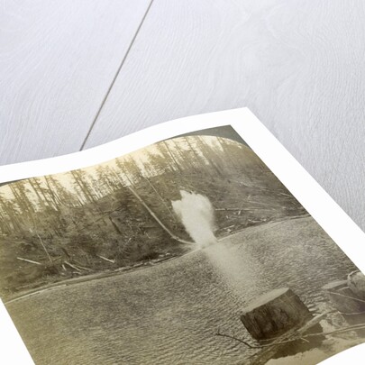 Log flume, Oregon, USA by Underwood & Underwood