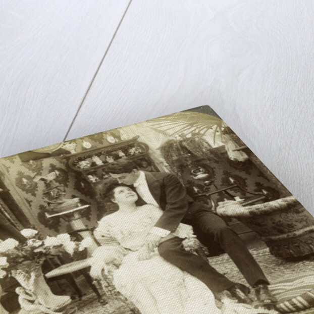 'George Greatly Admires Ethel's Beautiful Complexion' by Underwood & Underwood